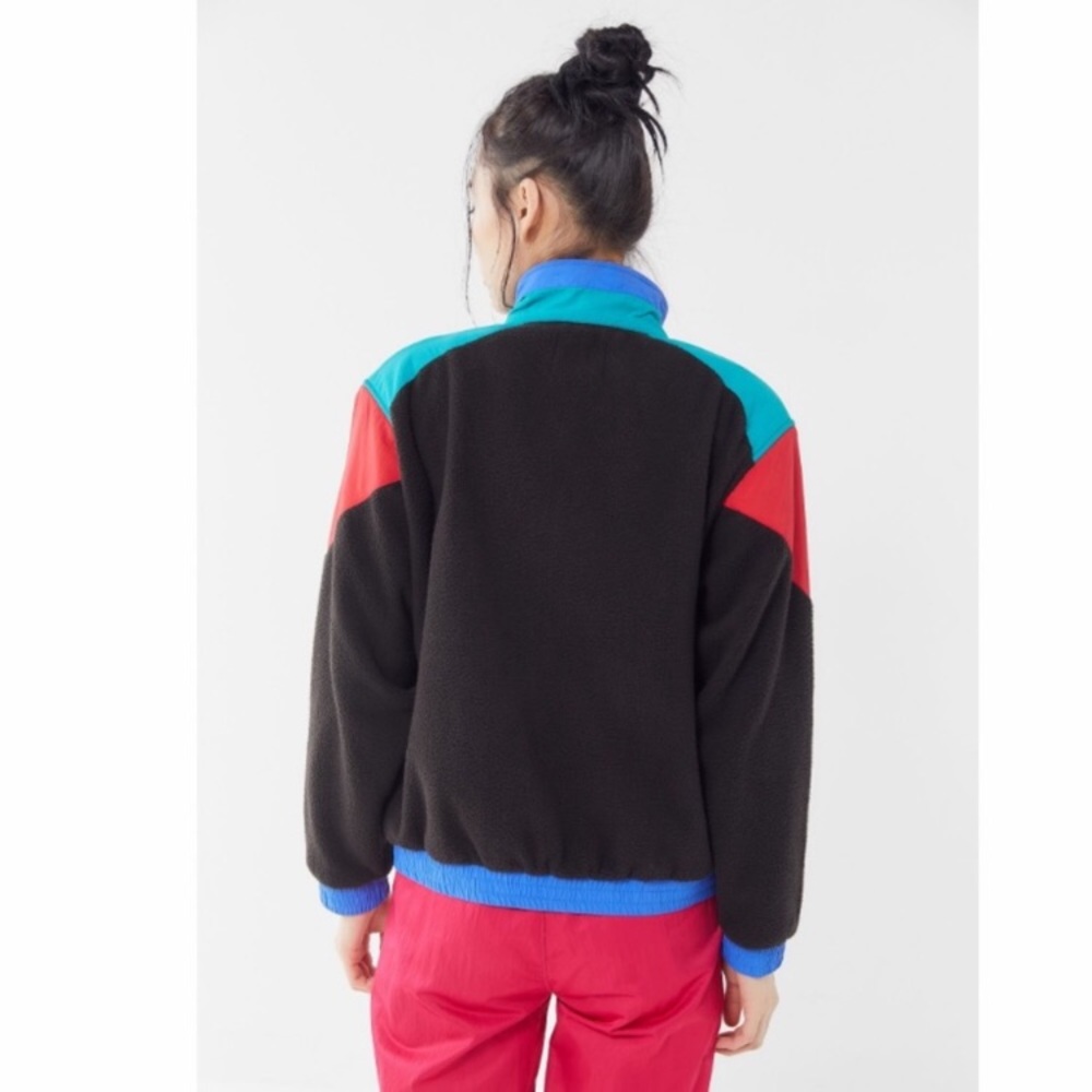 Urban Outfitters 90’s Vintage Retro Style ColorBlock Fleece Jacket - Picture 6 of 6